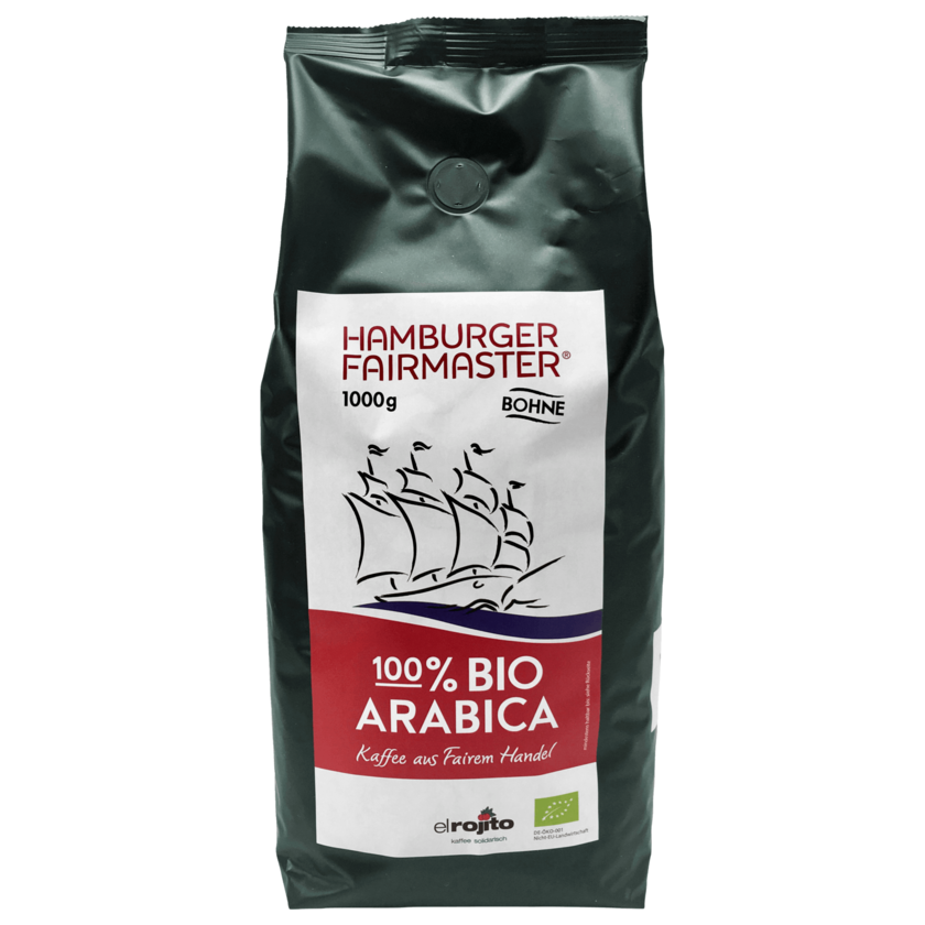 El Rojito Fairmaster Bio Kaffee ganze Bohne 1kg